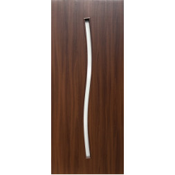 Line Glass-02 Шимо шоколад, со стеклом сатин